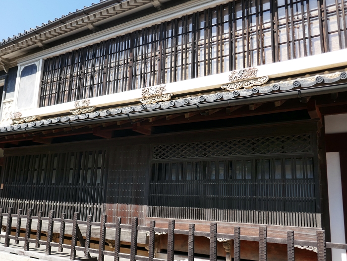 Facciata della residenza Honhaga a Uchiko Shikoku