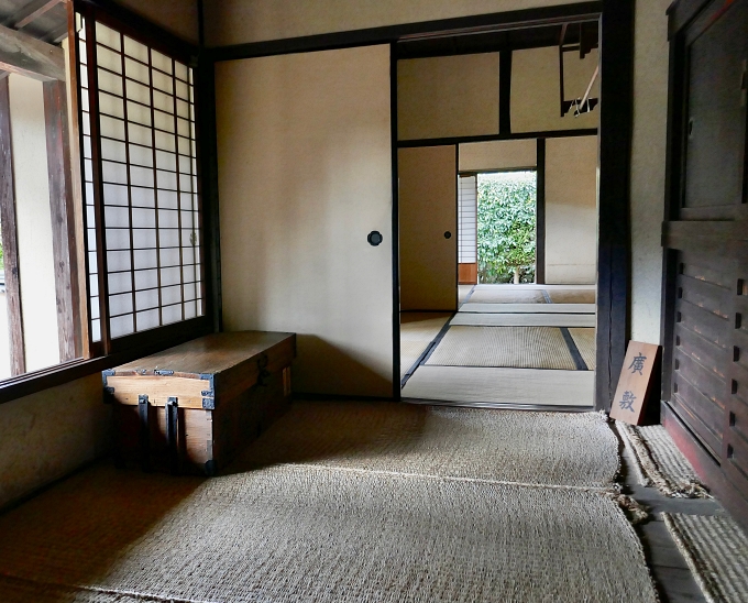 tatami, stuoie di paglia, tatami, fusuma, shōji e mobile nelle casa del samurai