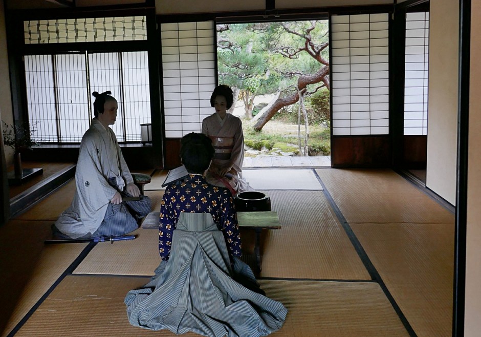 Washitsu casa del samurai con finestre munite di kumiko shōji