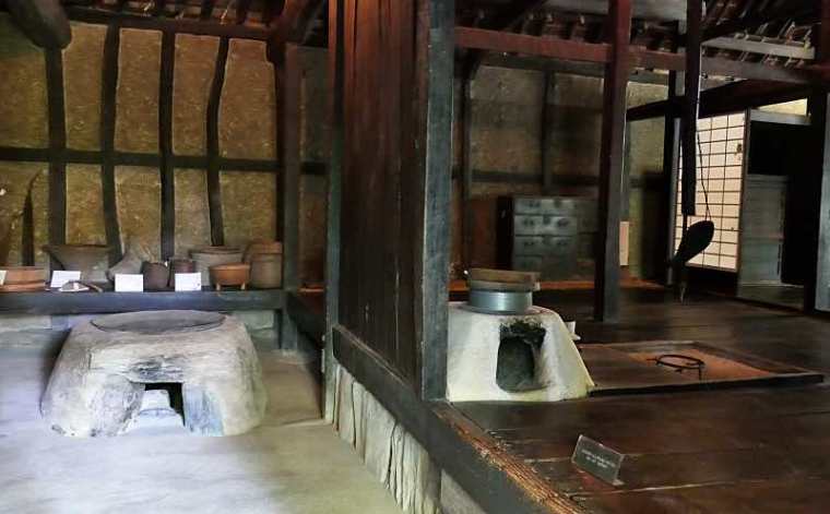 esempio di doma e zona abitativa di una minka giapponese