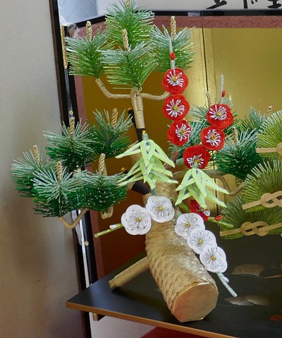 tre amici dell'inverno fatti con mizuhiki