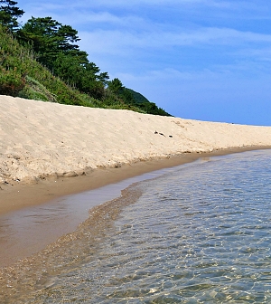 Mare e sabbia puliti a Kotohikihama