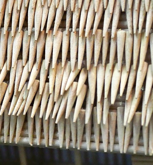 Particolare tetto di casa rurale del Giappone