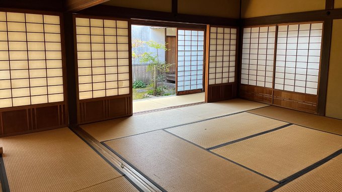Stanza tradizionale del Giappone con tatami