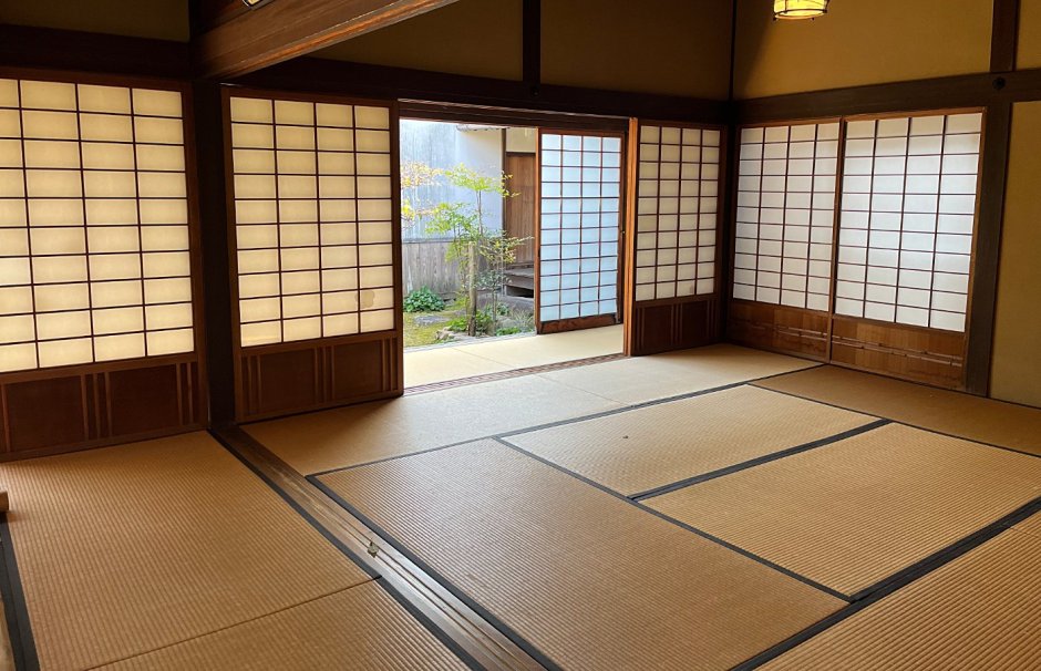 Stanza tradizionale del Giappone con tatami